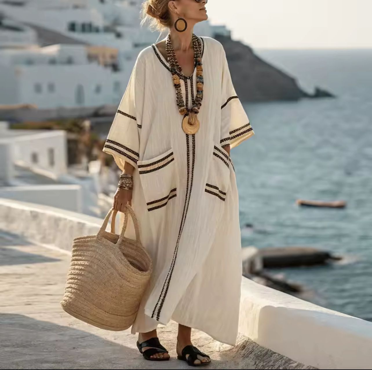 Élégante Mary - Robe longue de plage pour un look d'été à la mode