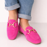 Mocassins Dourados Élégants Femme | Détail Doré Printemps