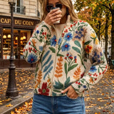 Renata™ | Cardigan zippé floral Jardin botanique