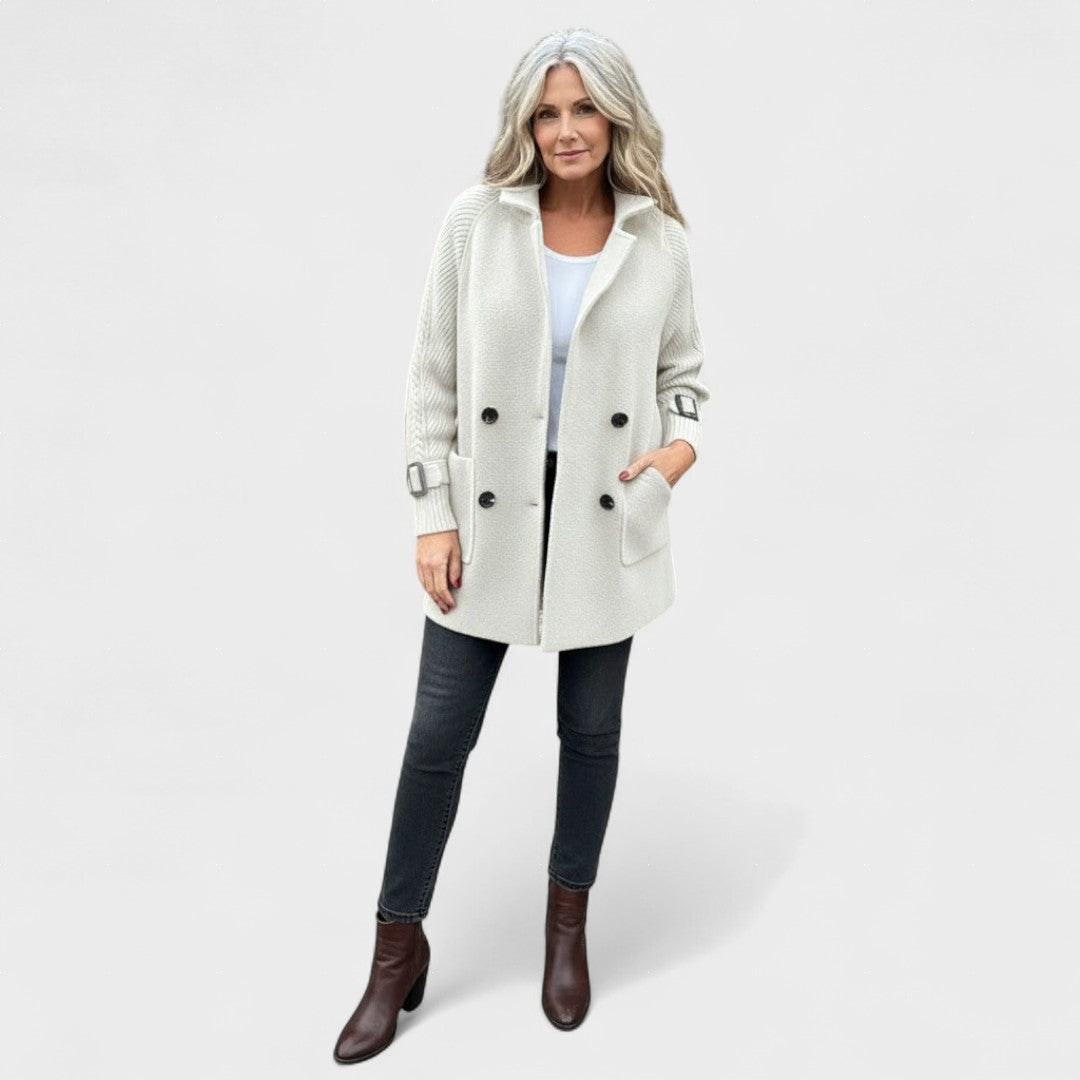 Lara | Manteau double de longueur moyenne