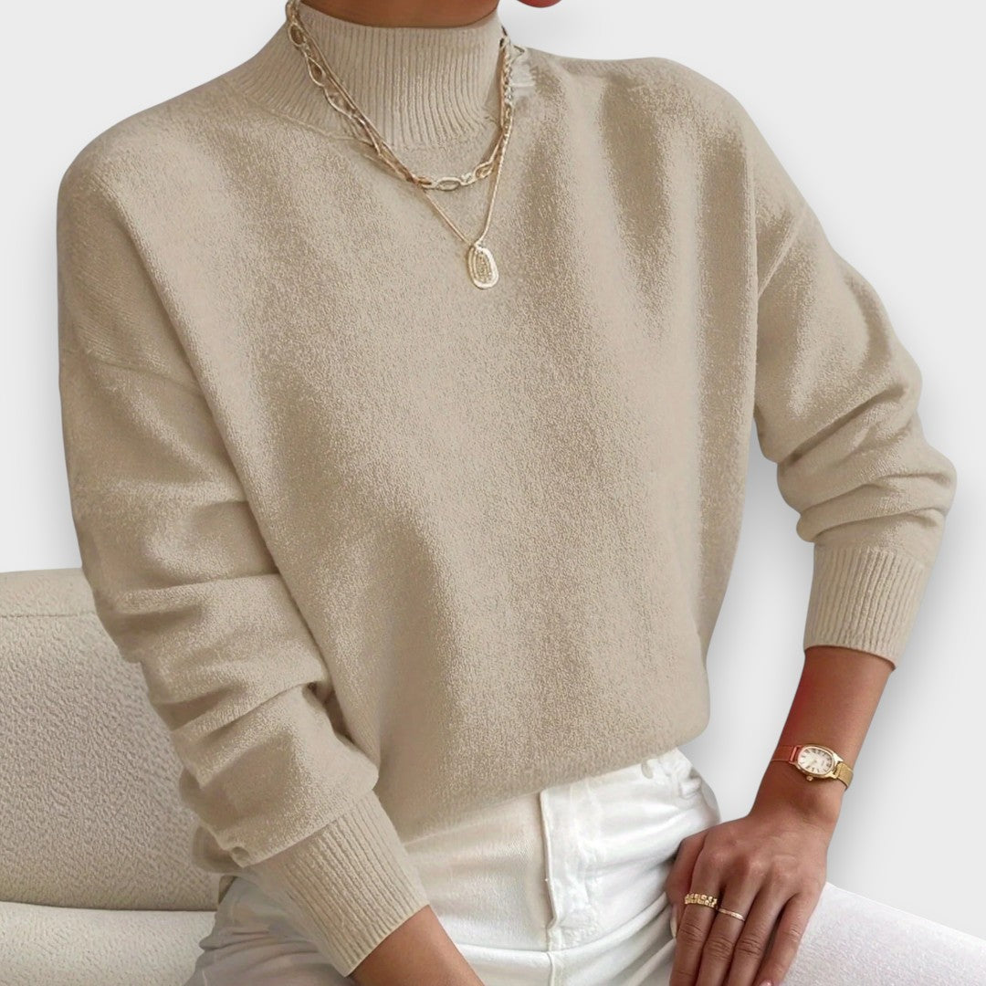 Erika | Pull Élégant et Confortable avec Col Montant