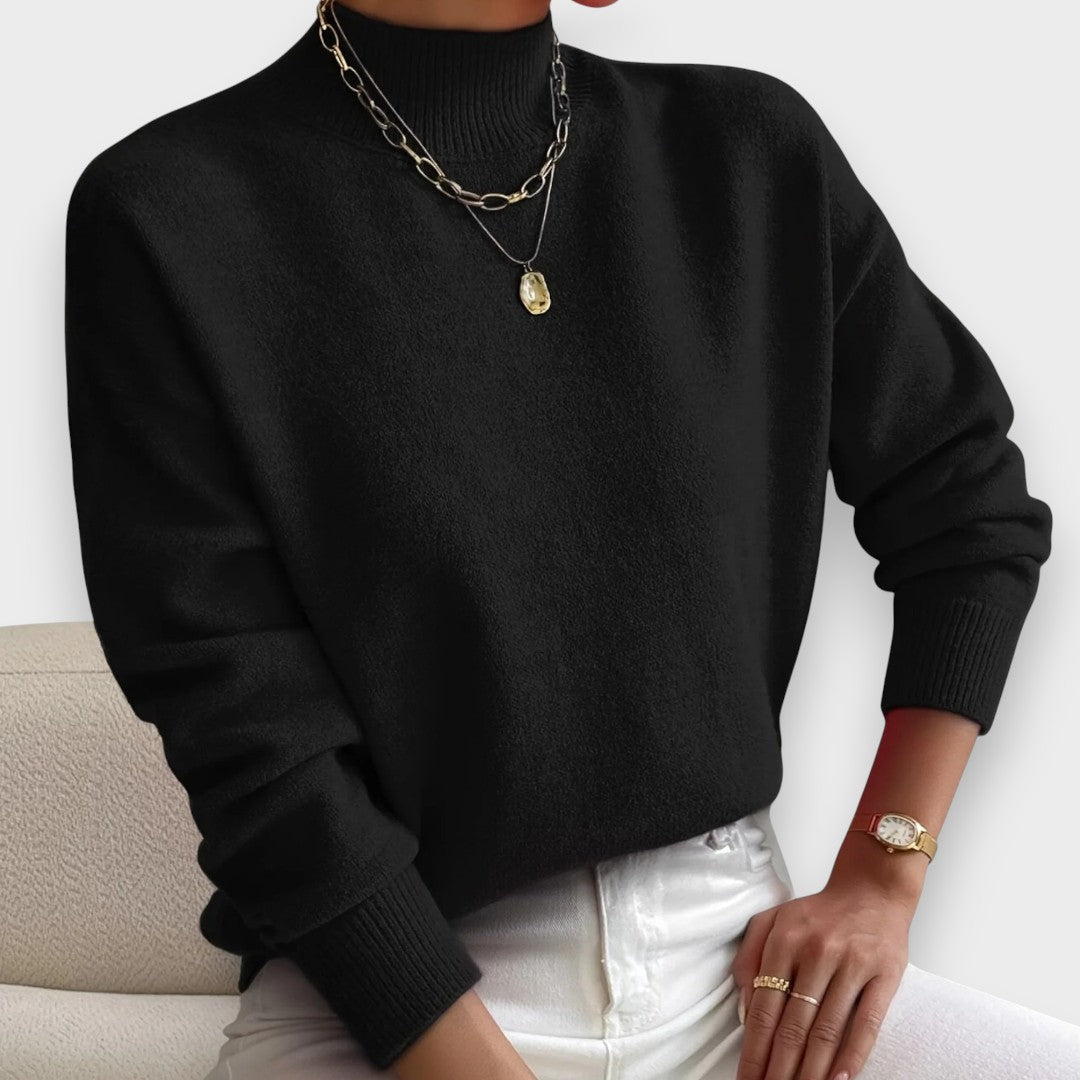 Erika | Pull Élégant et Confortable avec Col Montant