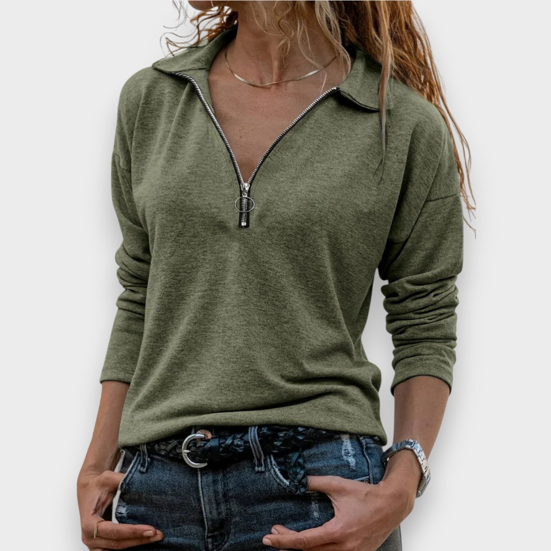 Genebra | Pull avec Demi-Zip