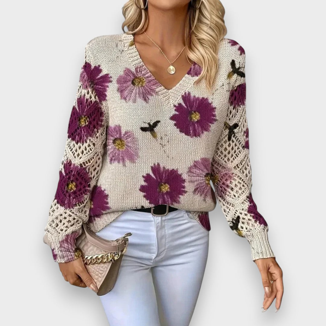 Carina | Pull Floral Délicat