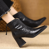 Klaudia - Bottines de luxe à talon moyen